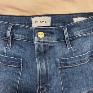 Frame Jean Le Bardot Crop Flare Size 25
